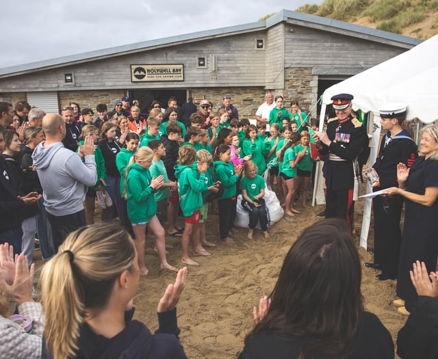 Surf life saving club presented King's Award for voluntary service