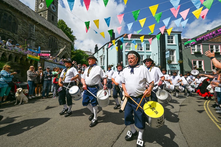 FALMOUTH, CORNWALL - JUNE 14TH 2025 : The 2025 Falmouth International Sea Shanty Festival. Photographed by Hugh Hastings of Wonderland for Falmouth Town Council.