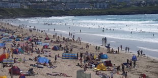 Busy day for lifeguards on popular beach