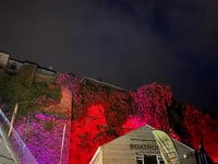 New initiative sees harbour illuminated with cliff lighting