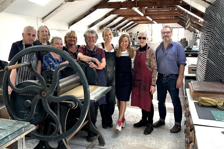 Print Workshop at St Ives September Festival.
