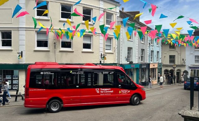 Cornwall’s first electric bus takes to the road