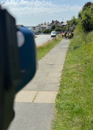Members of the Devon and Cornwall Road Safety team were out on the streets of Liskeard monitoring the speed of motorists