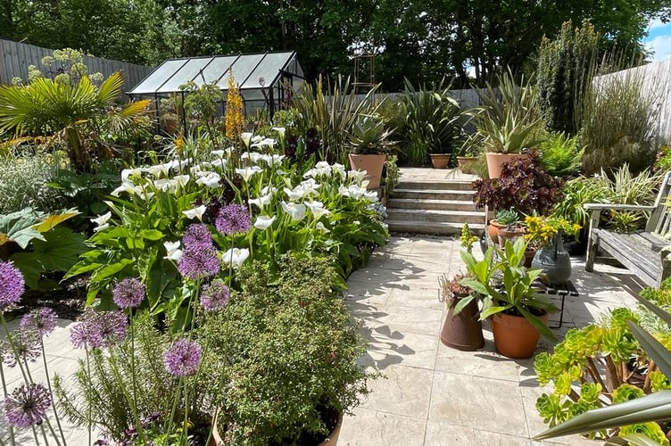 Lostwithiel garden.