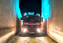 Two people rescued from blazing building in Cornwall