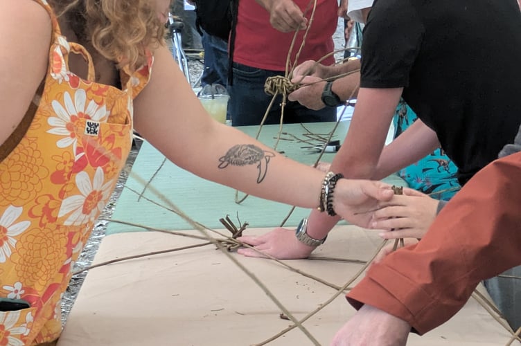 Willow weaving was among the attraction on offer to people attending the Protect Earth Summer Fair