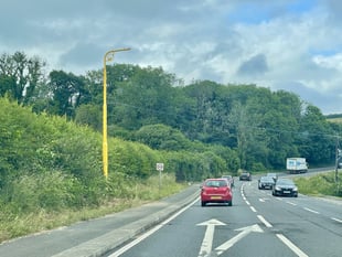 Installation of new speed cameras begins on stretch of A38