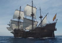 Spanish galleon replica is open for public visits at Cornish Harbour