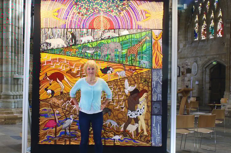 Inspired by the poetic verses of Genesis, textile artist Jacqui Parkinson re-imagines this ancient story.