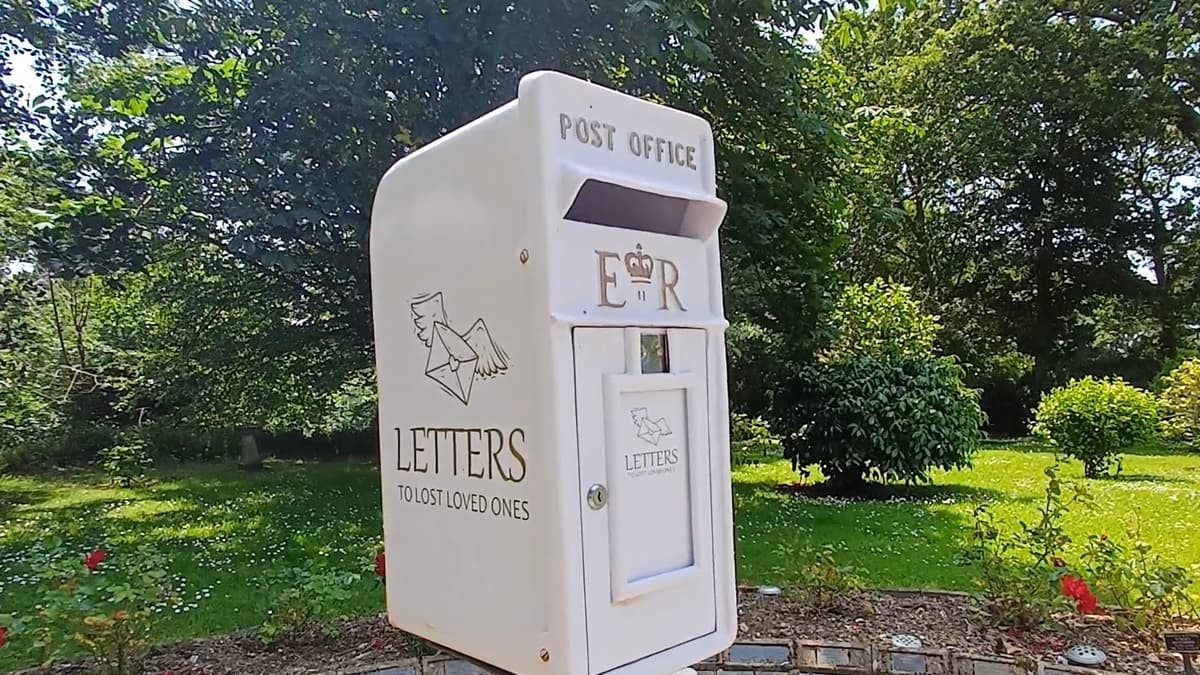 Memorial gardens install special postbox for letters to lost loved ones ...