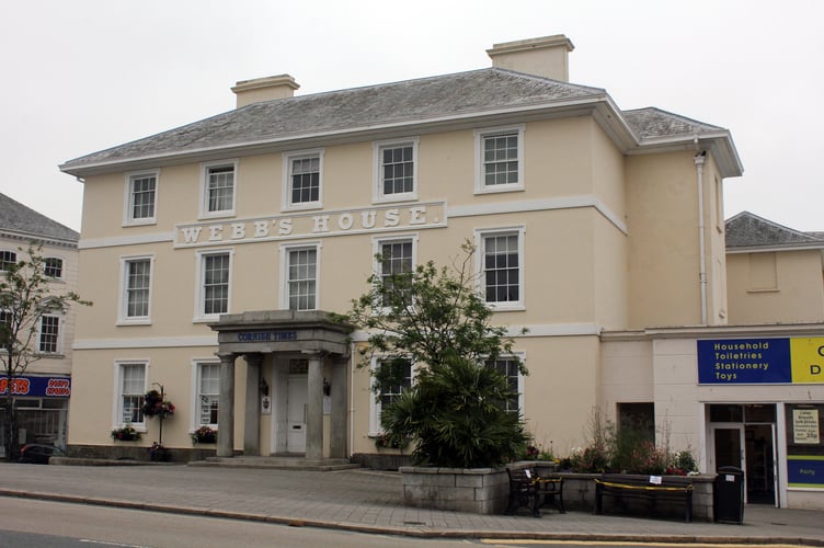 Webbs House in Liskeard