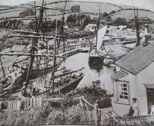 Barrie Doney's Cornwall: Pentewan Harbour over a century ago