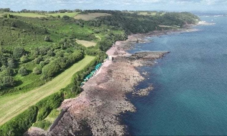 The campsite on Sandway beach near Torpoint (Picture: Save Sandway campsite petition)
