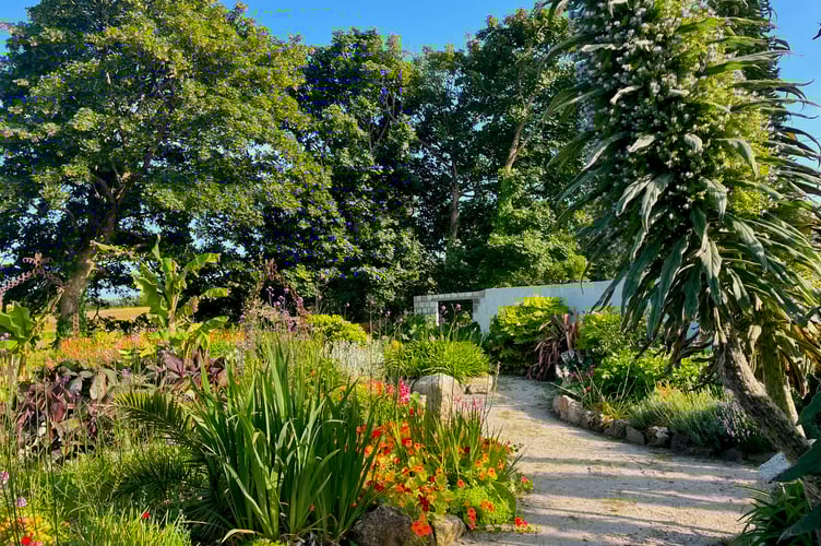 Inside the walled garden.