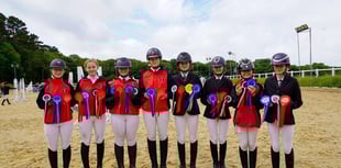 Equestrian team gallop to victory at show jumping event