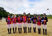 Camborne equestrian team gallop to victory at show jumping event