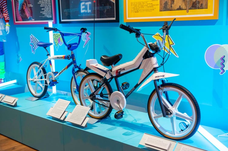 1980s bikes at the Cornwall Museum and Art Gallery exhibition 