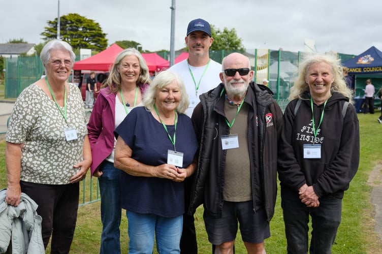 The volunteer team from Princess May Recreation CIC. The Melville Durrant Memorial and Community Day held at Princess May Recreation Ground on Sunday 6 July. Photo by Penzance Council