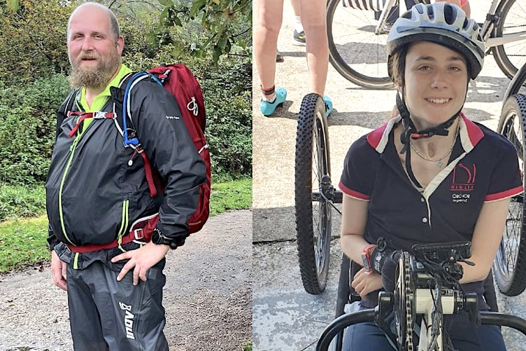 Charity champion Nick Peksa and Rosey Gregory.