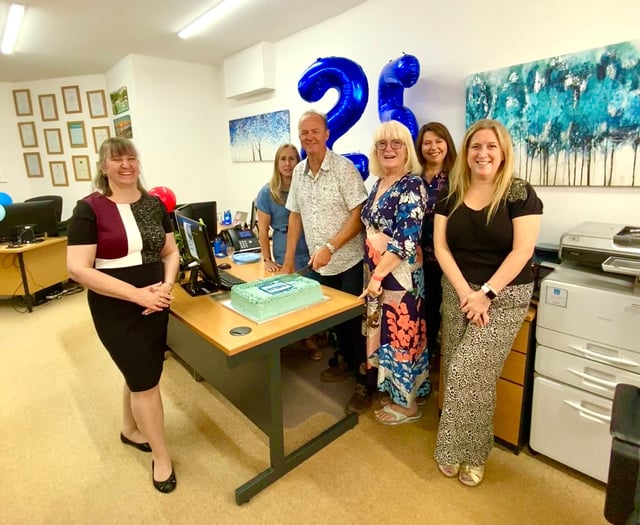 Financial business can count on people to celebrate milestone
