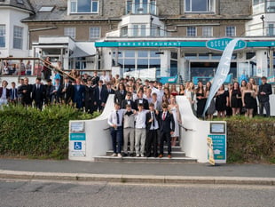 Students mark the end of their school journey in spectacular style 
