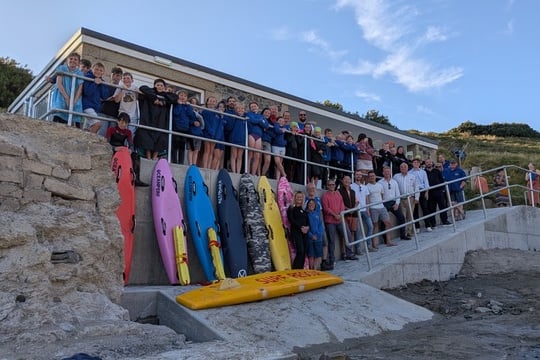 Mullion Surf Life Saving Club Beach House.