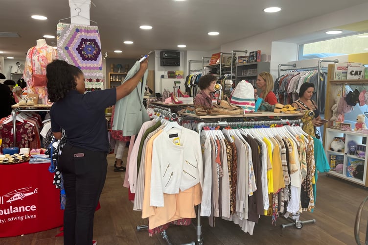 Shoppers browse bargains at Cornwall Air Ambulance's new Truro store