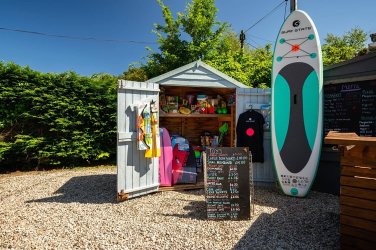 The Shack at East Crinnis Holiday Park.