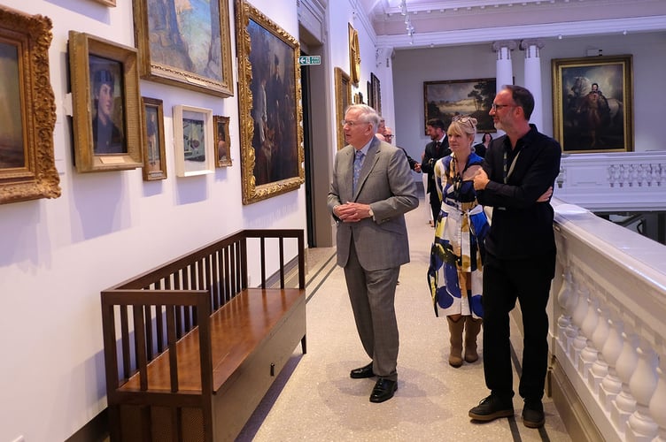 Duke of Gloucester with Bryony Robins and Jonathan Morton