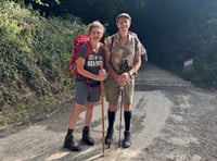 Couple walking to London in Gaza protest
