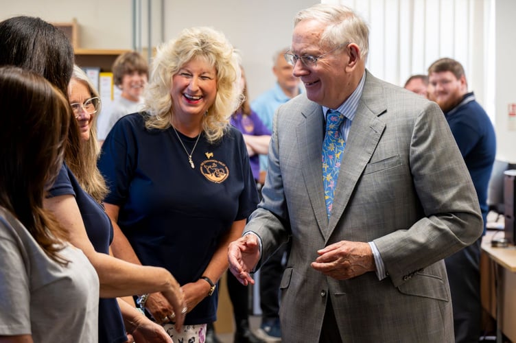 The Duke of Gloucester visits the Cinnamon Trust in Hayle