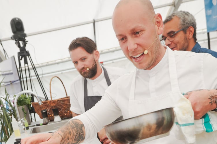 Local chef and TV personality Ben Palmer of The Sardine Factory and Yamas 