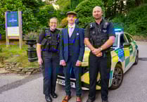 Creative arrivals at Roseland prom include police escort