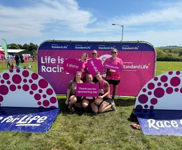 Team from resin driveway specialists get to grips with muddy challenge