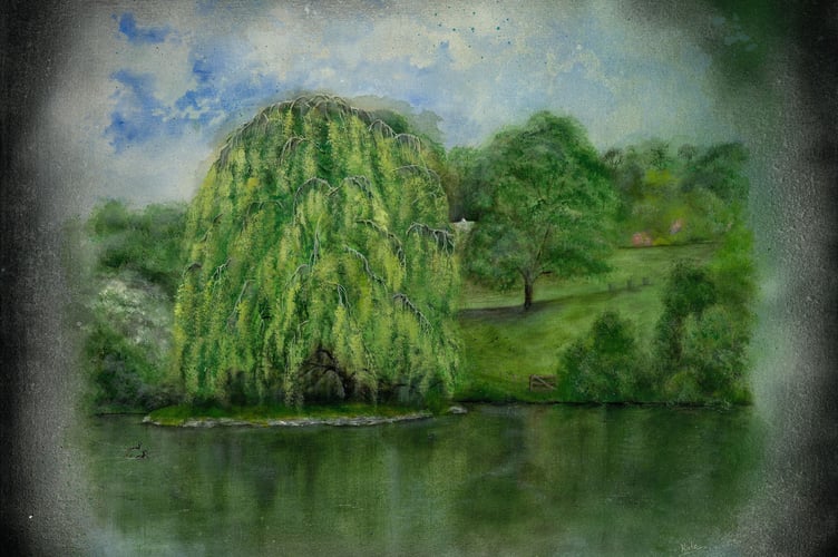 Weeping Beech Island at Boconnoc by Kate Cambridge