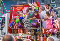 Grand parade at climax of eight days of carnival fun in village