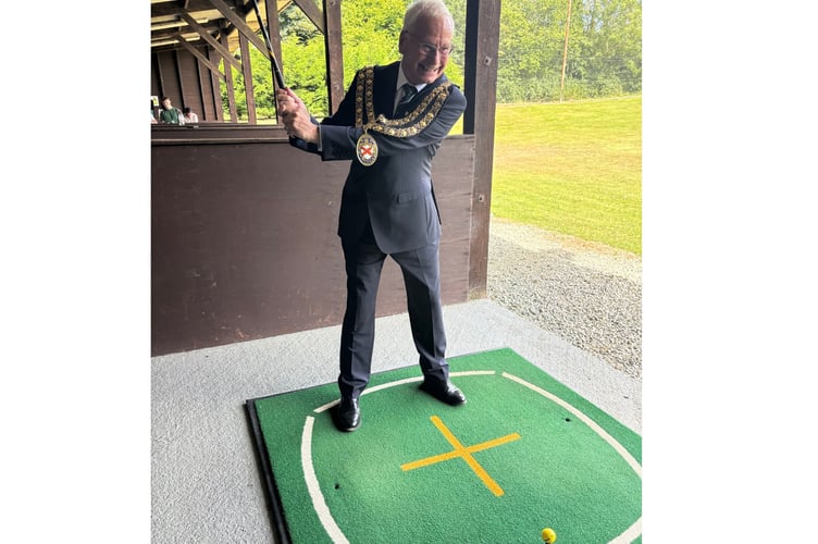 Colin Hamilton, Mayor of St Austell. Golf.