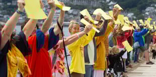 Hundreds call for change at Penzance protest
