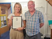 Lifeboat crew member presented special award 
