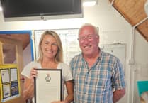 Lifeboat crew member presented special award for saving baby's life