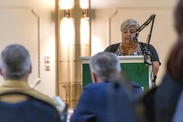 Nicki Isaacs at her book launch