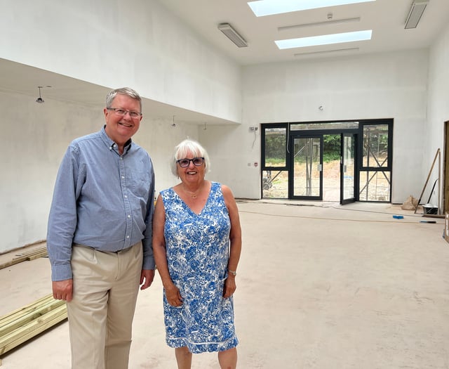 New community hub on schedule to open in September