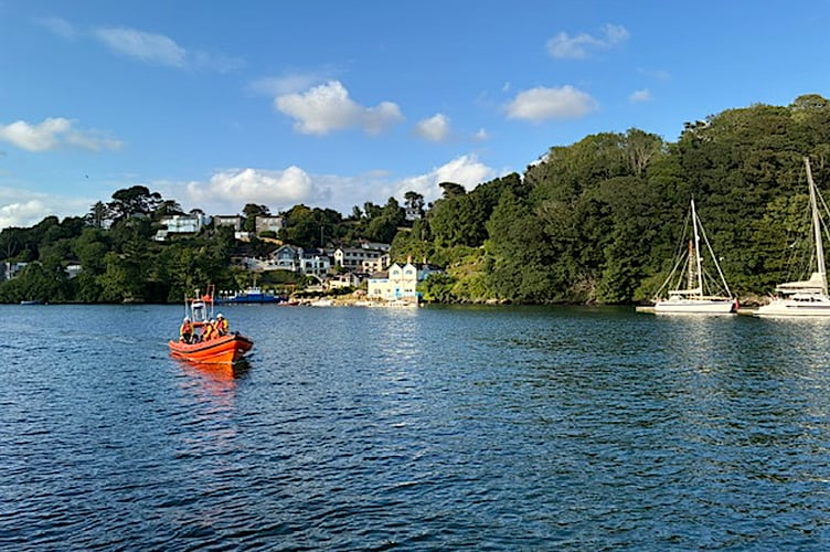 Fowey’s relief lifeboat has already been called into action. Picture: Fowey RNLI
