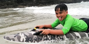 Schoolchildren learn how to keep safe at the beach