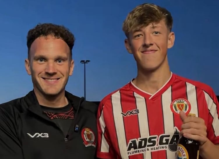 Deacon Thomson and Lee Britchford.