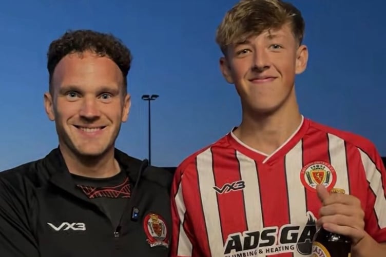 Deacon Thomson and Lee Britchford.