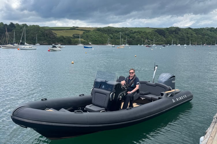 Mr Cantrill in his vessel