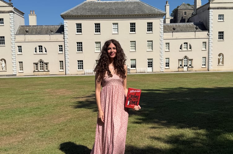 Author Amelia Blackwell on location at Saltram