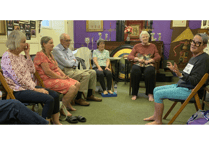 Oddfellows members take part in chair yoga sessions