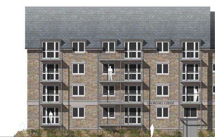 How the retirement flats block could look (Pic: Planning Issues Ltd)